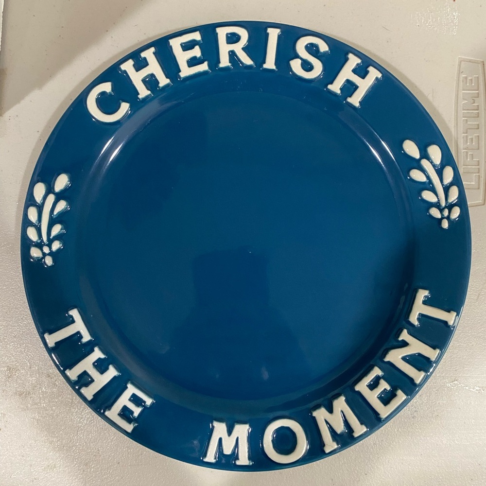CHERISH THE MOMENT Plate by House of Lloyd